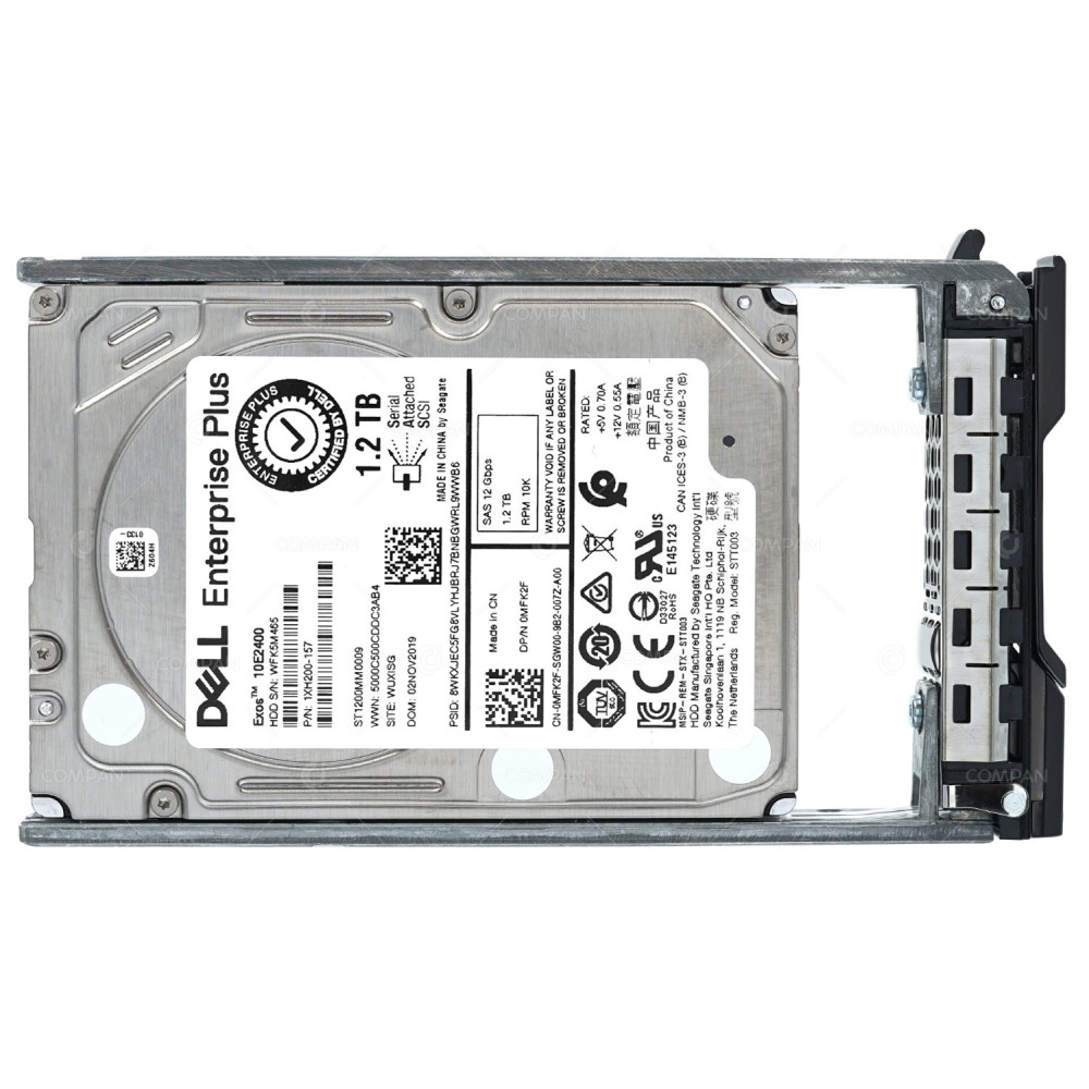 MFK2F CMP DELL HDD 1.2TB  10K  SAS 12G  2.5" SFF FOR DELL COMPELLENT